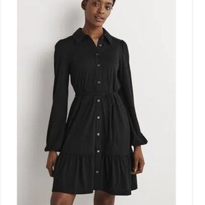 Boden Tiered Jersey Shirt Mini Dress